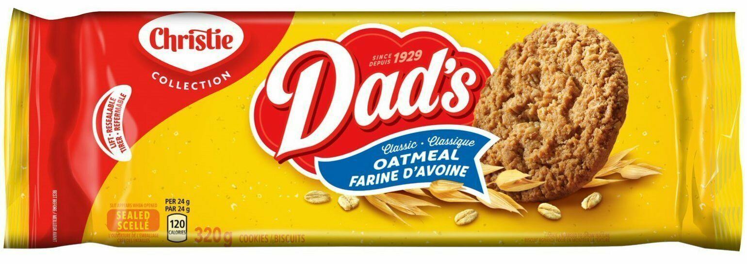 Christie Dad's Oatmeal Original Cookies 320g/11.6oz Each 3 Packs