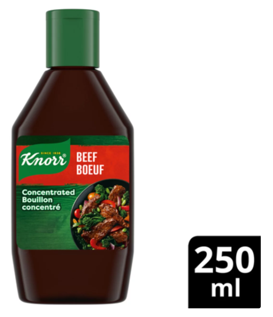 Knorr Concentrated Bouillon Beef Just A Drop Adds Deep Rich Flavor 250ml