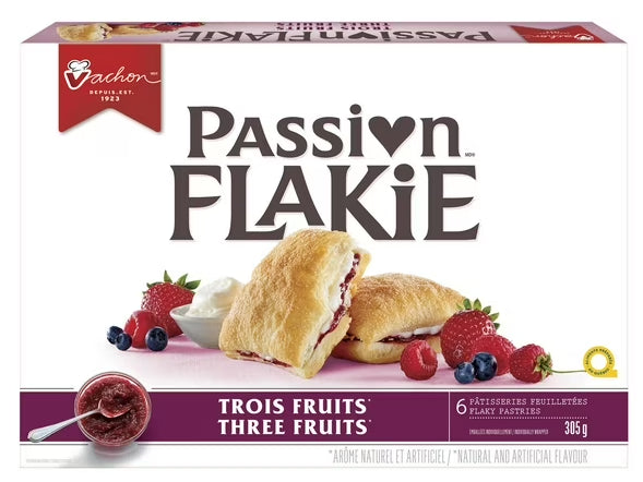 Vachon Passion Flakie Three Fruits Flaky Pastries, 305g