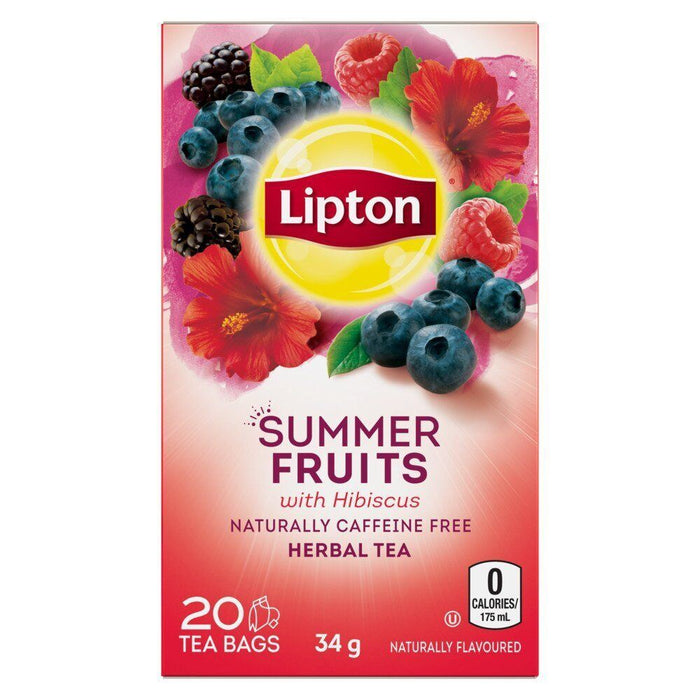 Lipton Summer Fruits Herbal Tea Bags 20ct