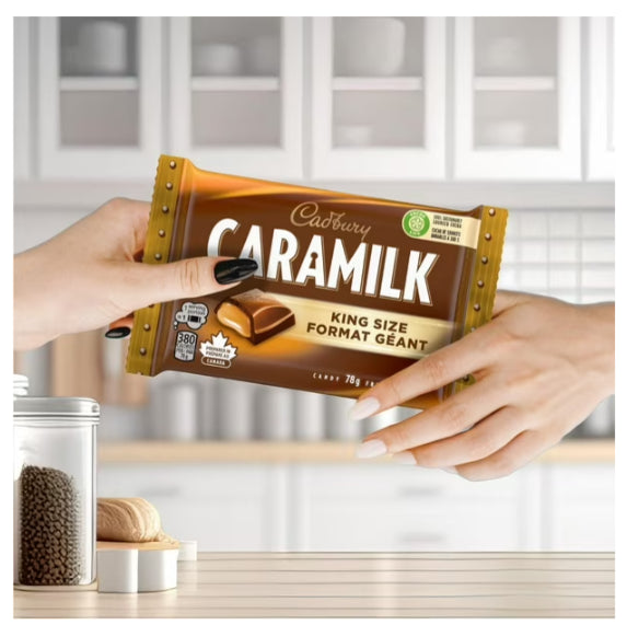 Cadbury Caramilk King Size Caramel Chocolate Bar, 78g