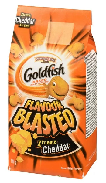 Goldfish Flavor Blasted Xtreme Cheddar Crackers, 180g