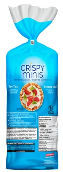 Quaker Crispy Minis Savoury Tomato & Basil Flavor Rice Cakes, 173g