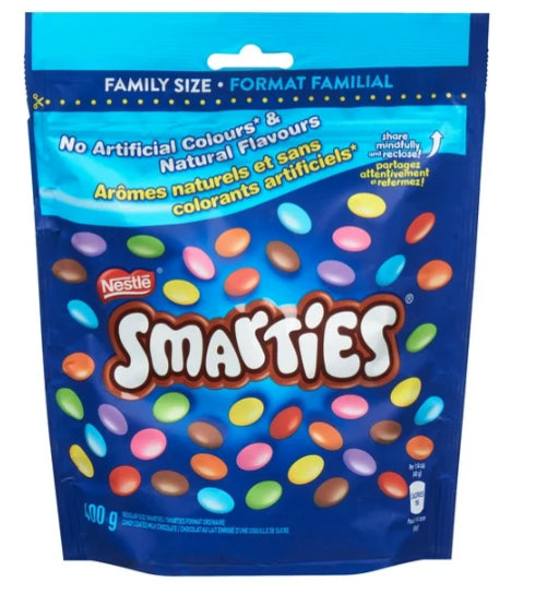 Nestle Smarties Candy Coated Milk Chocolate Pouch 400g