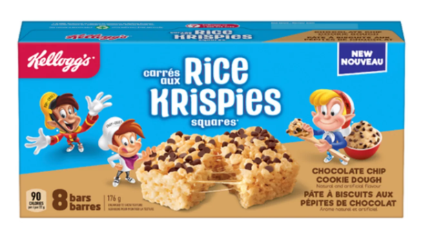 Kellogg's Rice Krispies Treats Chocolate Chip Cookie Dough 8 Count Bars 176g