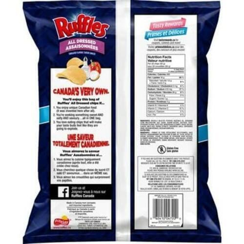 Ruffles All Dressed Party Size Potato Chips 350g/12.3oz - CanadaGrocery