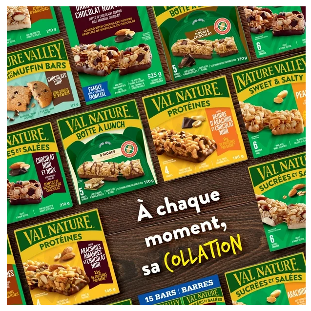 Nature Valley Granola Bars, Sweet and Salty Nut, Peanut, 6 Bars x 35g, 210g