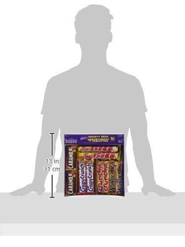 Cadbury 16 Full Size Bars Pack Wunderbar Caramilk Mr.Big Crunchie Crispy Crunch