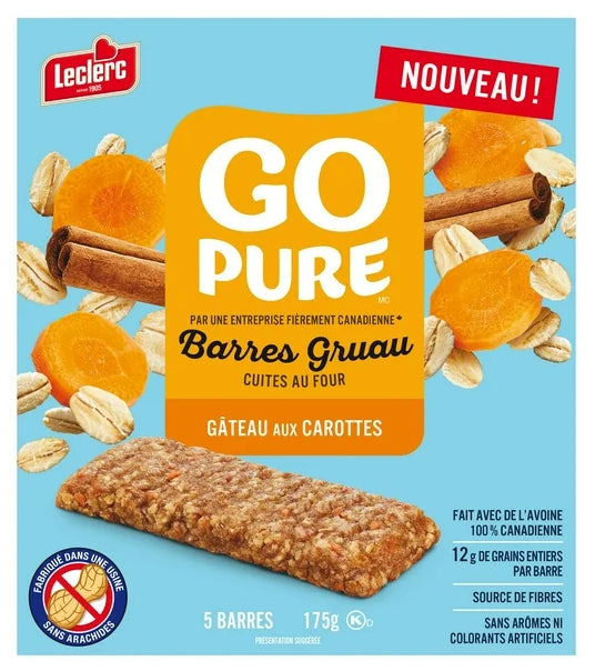 Go Pure Soft Baked Carrot Cake Oatmeal Bars, 175g