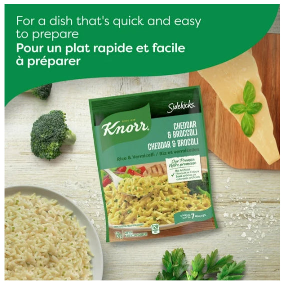 Knorr Sidekicks Cheddar & Broccoli Rice Side Dish, 130g