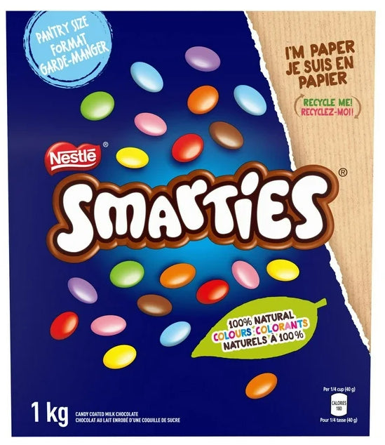 Nestle Smarties Candy Coated Milk Chocolate Pantry Size 1kg