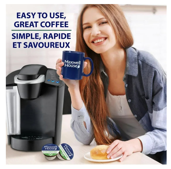 Maxwell House, Decaf Coffee 100% Compostable Pods, 12 pods, 117g