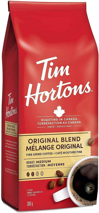 Tim Hortons Original Coffee Medium Roast 10.6oz 2 Bags From Canada