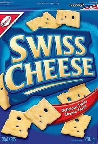 Christie Swiss Cheese Crackers 200g Each 6 Boxes