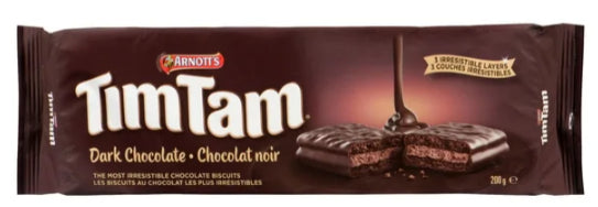 Arnott's Tim Tam Dark Chocolate Cookies, 200g