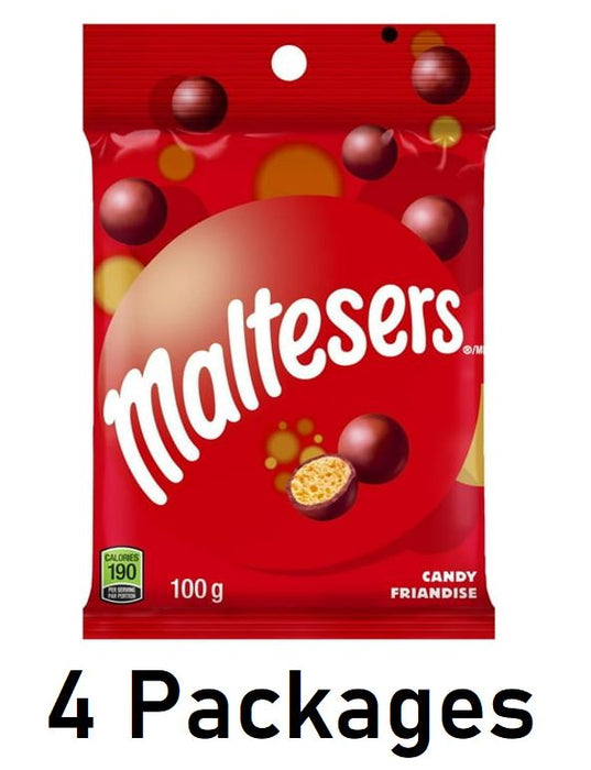 Maltesers Chocolate 100g Each 4 Bags