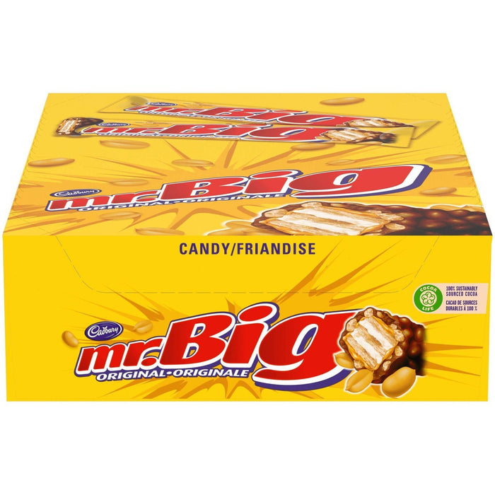 Cadbury Mr. Big Chocolate Bars 60g Each 24 Full Size Bars