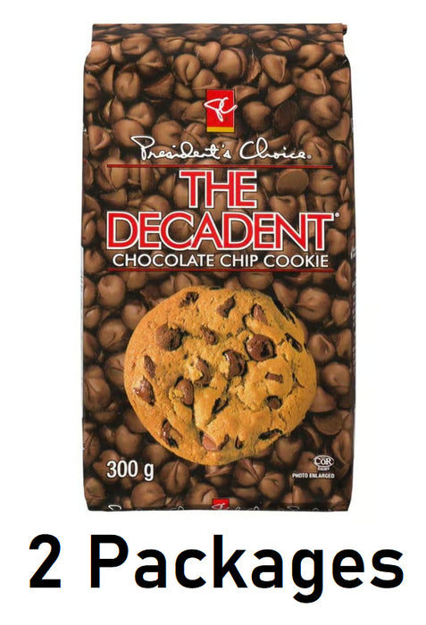 President's Choice The Decadent Chocolate Chip Cookies 12.2oz Each 2 Packages