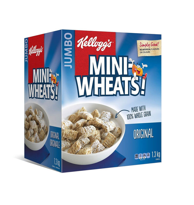 Kellogg's Mini-Wheats Cereal Jumbo Size 1.3kg/2.9lbs