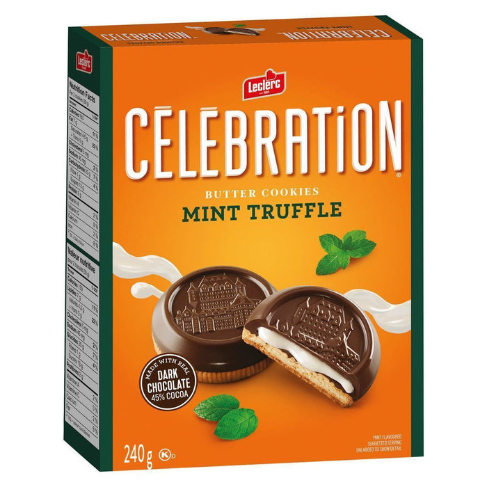 Celebration Cookies Mint Truffle Dark Chocolate Butter Cookies 240g