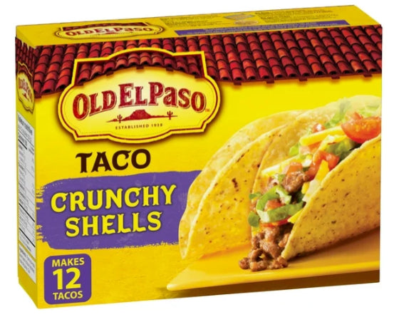 Old El Paso Gluten Free Taco Crunchy Shells, 125g