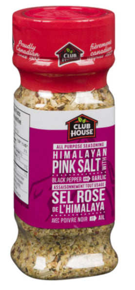 Club House Himalayan Pink Salt With Black Pepper and Garlic 181g