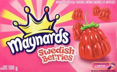 Maynard's Swedish Berries Gummy Candy 100g Each 12 Boxes