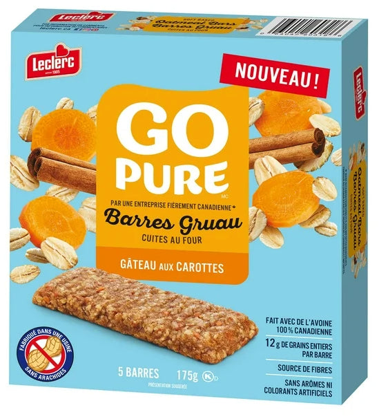 Go Pure Soft Baked Carrot Cake Oatmeal Bars, 175g