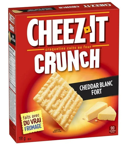 Cheez-It Crunch, Sharp White Cheddar, Baked Crackers, 191g