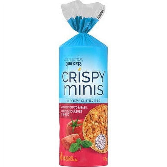 Quaker Crispy Minis Rice Cakes Savoury Tomato & Basil, 173g