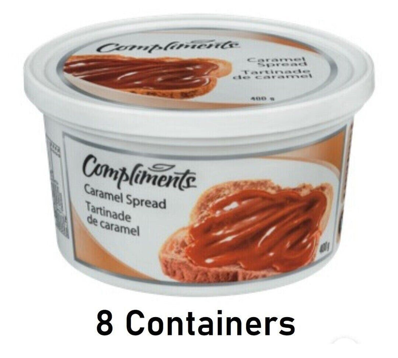 Compliments Caramel Spread 400g Each 8 Containers From Canada