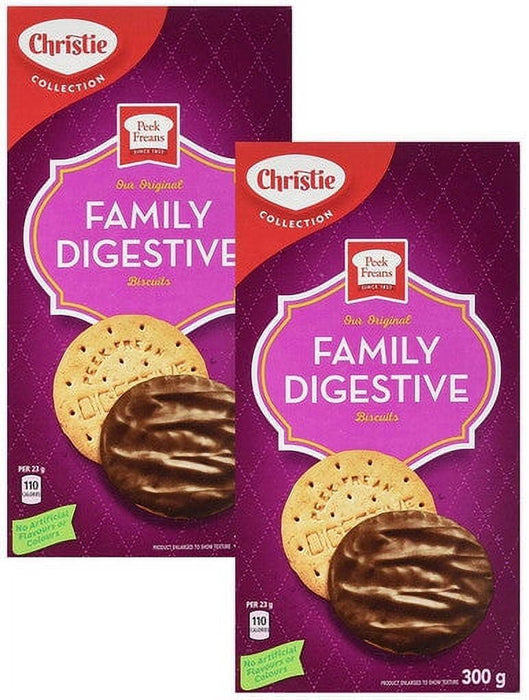 Christie Peek Frean Family Digestive Cookies, 300g/10.6oz Each 2 Boxes