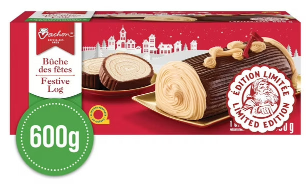 Vachon Festive Log Traditional Cakes, 600g