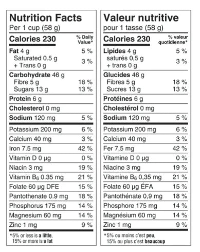 Oatmeal Crisp Almond Breakfast Cereal, 437g