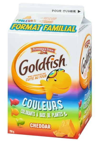 Goldfish Colors Family Size Cheddar Crackers, 750g