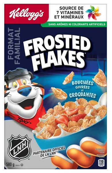 Kellogg's Canadian Frosted Flakes Cereal, Family Size, 580g