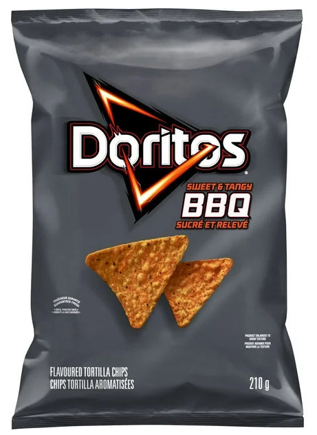 Doritos Sweet & Tangy BBQ Tortilla Chips, 210g