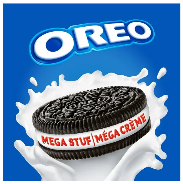 Oreo Mega Stuf Chocolate Sandwich Cookies, 374g