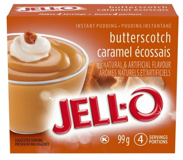 Jell-O Butterscotch Instant Pudding Mix, 99g