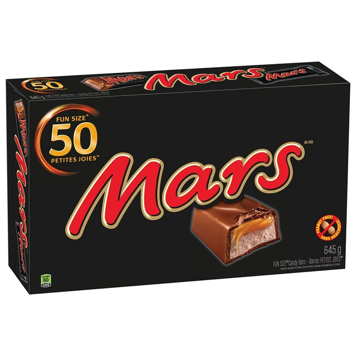 Mars Fun Size Bars, (12.9g/0.5 oz.) x 50 pack, Peanut Free {Canadian Product}