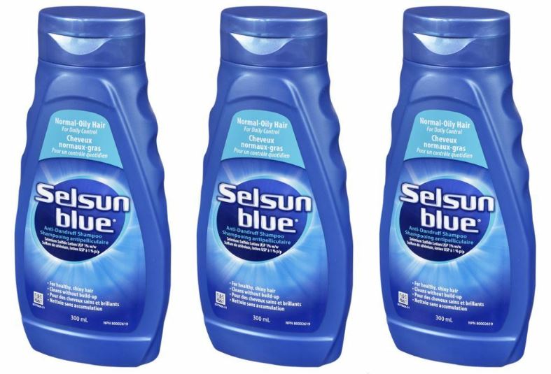 Selsun Blue Normal Oily Hair Anti-Dandruff Shampoo 300ml Each 3 Bottles