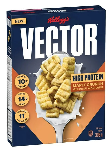 Kellogg's Vector Protein Maple Cereal, 306g