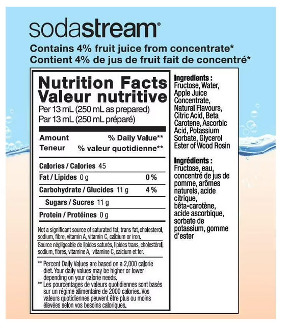 SodaStream Waters, Orange Mango Flavour Drink Mix, 440mL