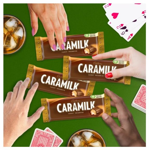 Cadbury Caramilk, Caramel Chocolate Bars, Multipack, Pack of 4, 200g