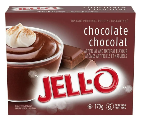 Jell-O Chocolate Instant Pudding Mix, 170g