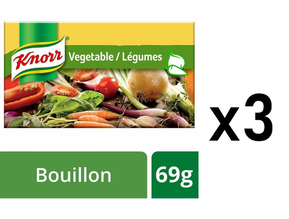 Knorr Vegetable Bouillon Cubes 69g Each 3 Count From Canada