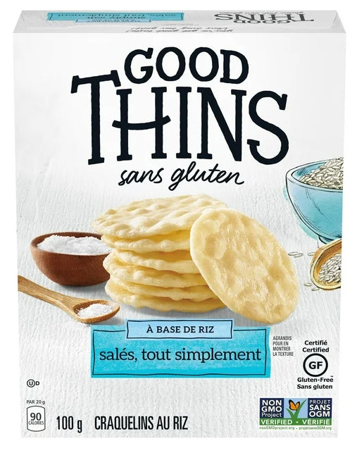 Good Thins, Simply Salt, Gluten Free, Rice Crackers, 100g