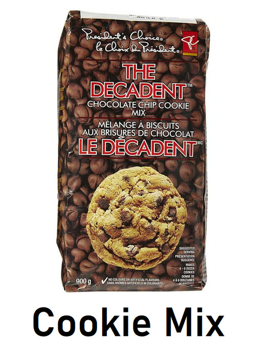 President's Choice The Decadent Chocolate Chip Cookie Mix 900g