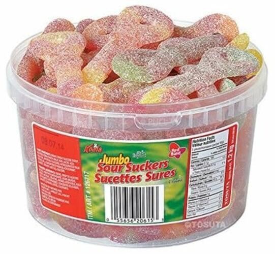 Koala Sour Suckers/Keys Gummy Candy Bundle (1x Jumbo and 1x Mini Sour Keys)