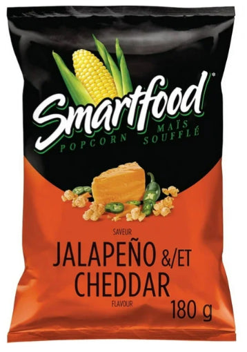 Smartfood Jalapeno & Cheddar Flavor Seasoned Popcorn, 180g